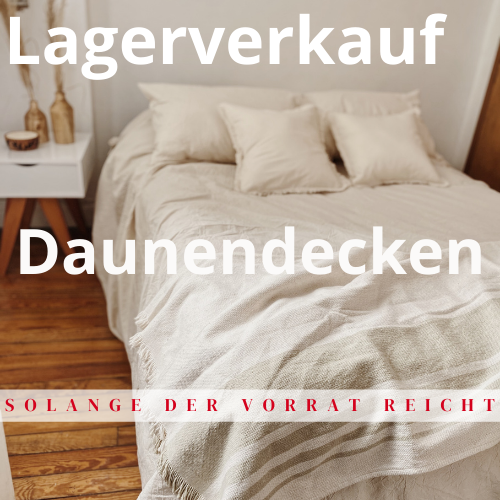 Lagerverkauf Daunendecken