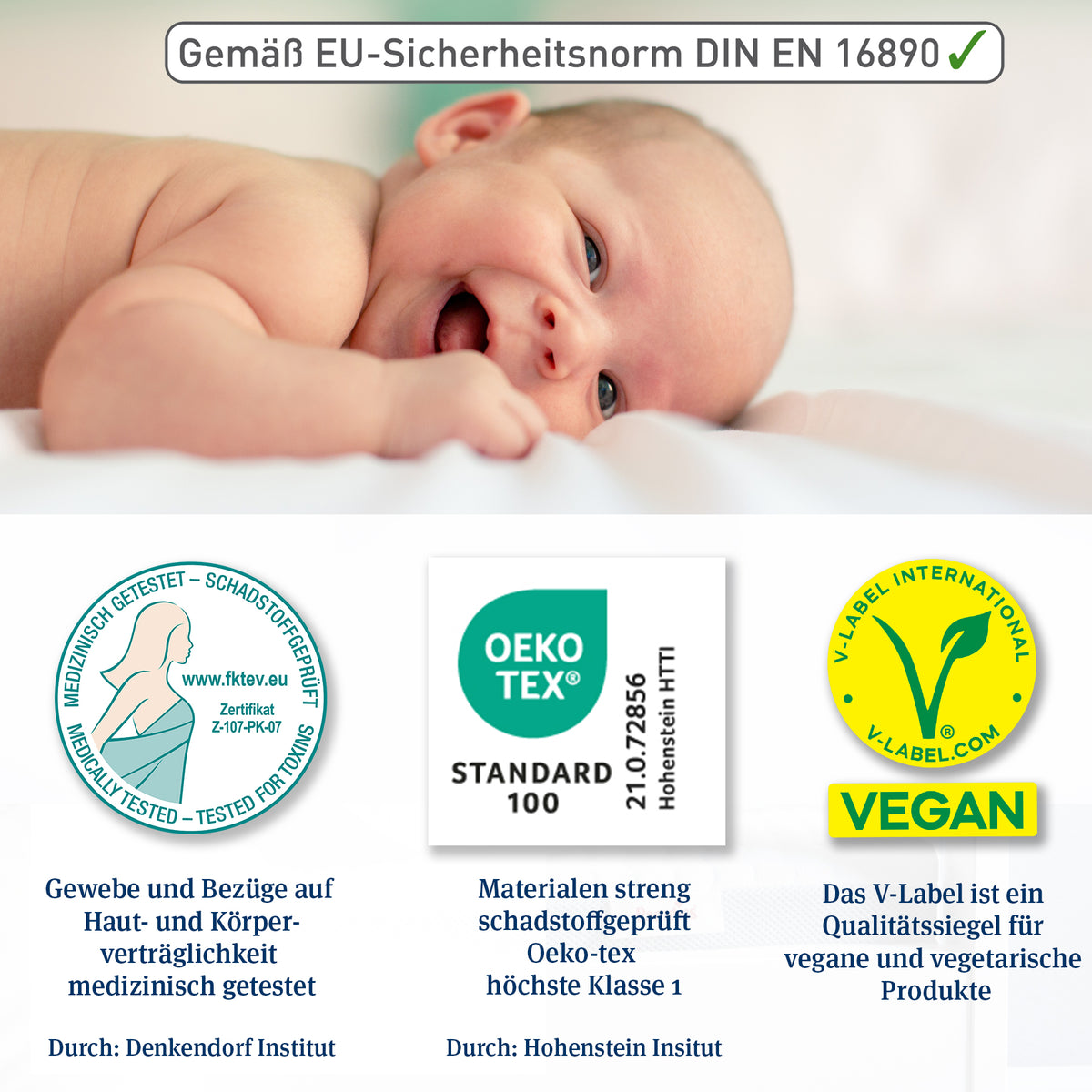 Kindermatratze Mariella-Hygienica® Bio 70x140 cm
